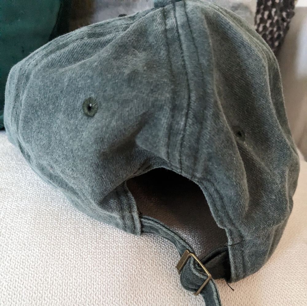 Handmade Hat, "Eff You" vintage washed look, navy blue, unisex $20 - Picture 2 of 3